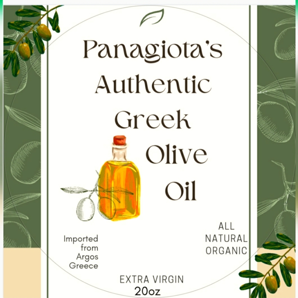Greek Olive Oil from Greece, Extra Virgin Organic, All Natural. 20oz.